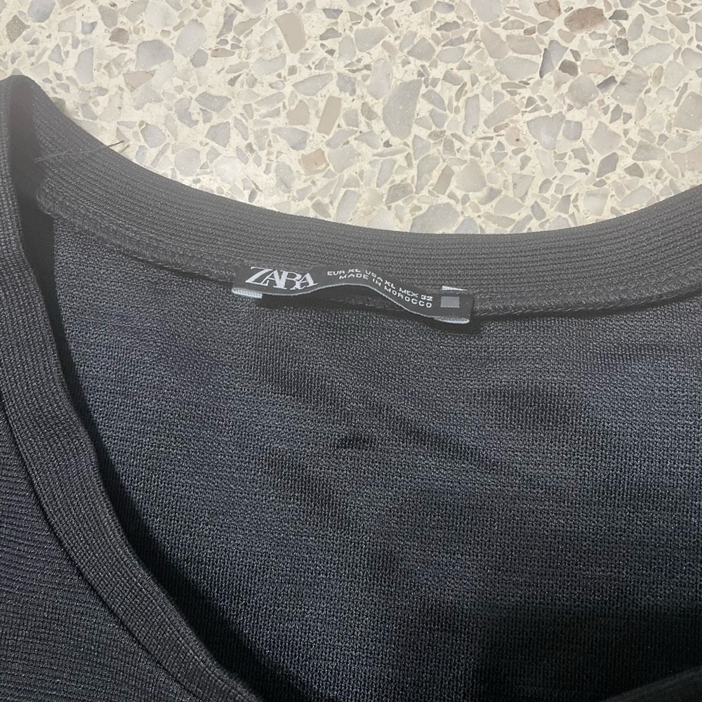 🔥 Closet Sale! Zara Black Embellished Mini Dress - Picture 4 of 4